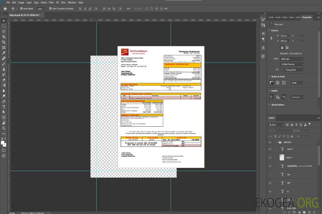 Bahamas CIBC Caribbean Bank relevé hypothécaire bancaire scr template Bahamas CIBC Caribbean Bank relevé hypothécaire bancaire scr template